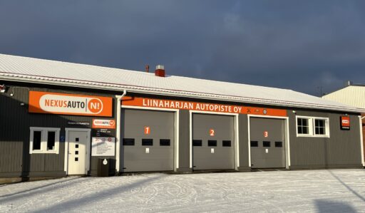 Liinaharjan autopisteen julkisivu Porissa
